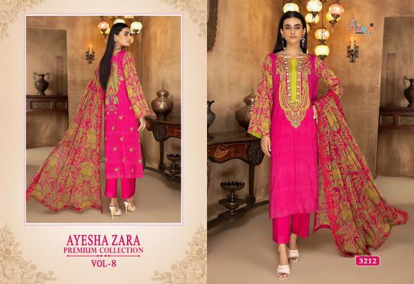 Shree Ayesha Zara Premium Collection 8 Cotton Dupatta Pakistani Suits